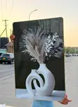 Kazi Kubwa ya Sanaa ya Ukutani PVC na Stone (60x90cm) - 5
