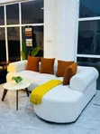 L-Shaped Spring Sofa (Seats 3-4) - 1