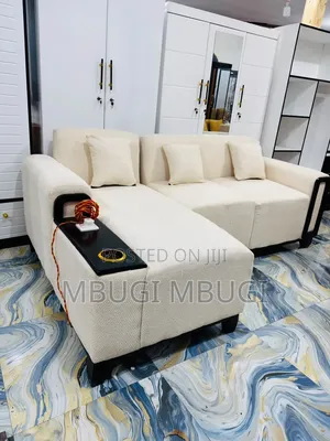 L-Shaped Spring Sofa (Seats 3-4)