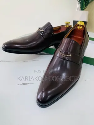 CR7 Elegant Coffee Leather Shoes
