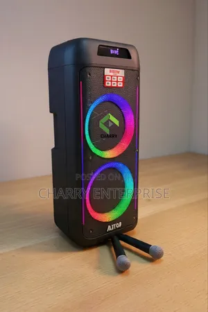 ALITOP 8000W Rechargeable Speaker with 2 Microphones