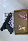 Toy Gun Pistol - Soft Bullet Auto Eject Casing - 2