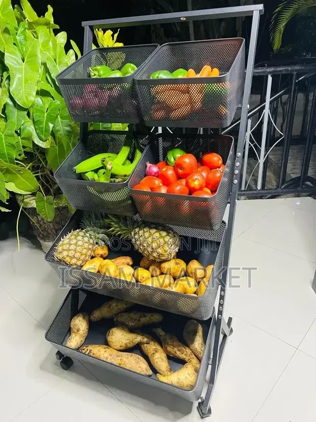Brand New 6-Section Metal Storage Trolley - 1
