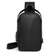 Waterproof Nylon Chest Bag with Charging Port - 2