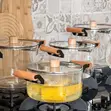 King High Borosilicate Glass Cooking Pot - 3