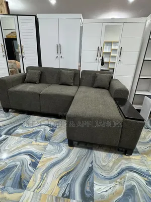 Luxury L-Shape Sofa with Fiber and Spring