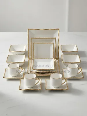 Gold Dinner Set - 16 Pieces