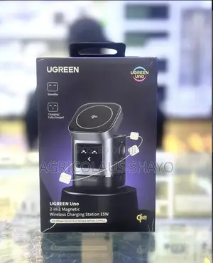 UGREEN Uno 2-in-1 Magnetic Wireless Charging Station 15W Qi2