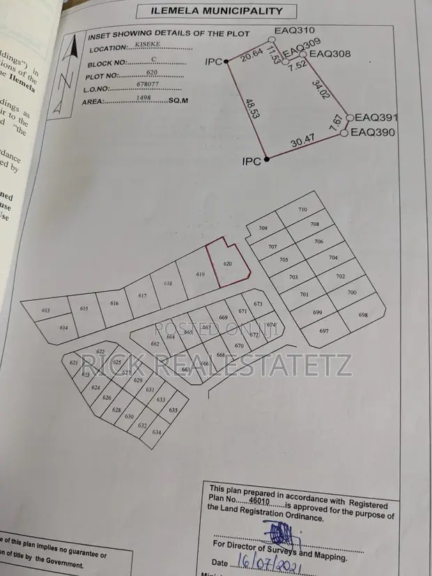 Land Plot for Sale - 1,498 sqm, Kiseke - Buyombe - 1