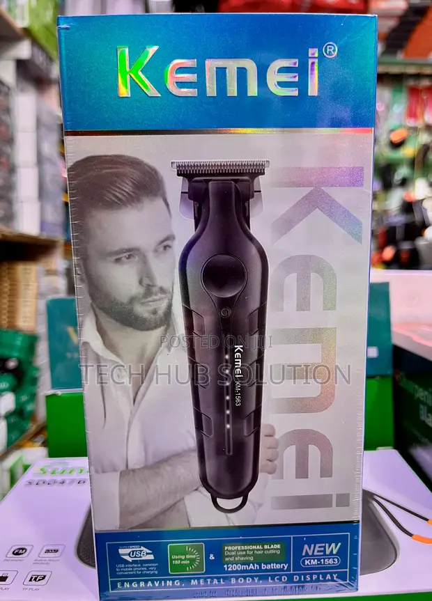 Kemei KM-1563 Rechargeable Hair Clipper - 1