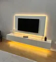 TV Unit Classic Design - White Wood - 2