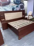 Modern Bed Frame with 2 Bedside Tables and Lights - 5