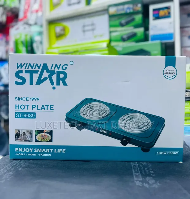 Winning Star Jiko la Umeme Coil Mbili 2000W - Burner 2 - 1