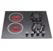 90cm 4-Burner Gas Hob with Infrared Electric Hot Plate - 5