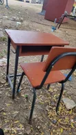 Iron Pipe Table and Chair Set for Schools - 1