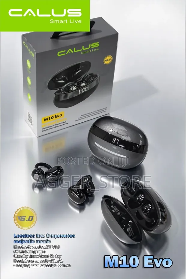 M10 Evo Wireless Ear-Clip Earbuds - 1