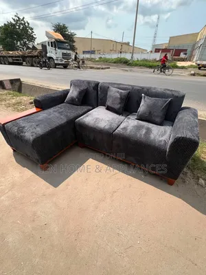 L Shape Sofa - Fiber and Spring, Brand New