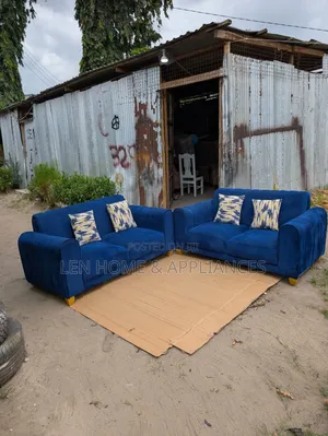 Sofa Set 2:2 Blue - Brand New
