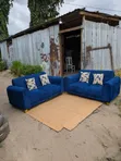 Sofa Set 2:2 Blue - Brand New - 1