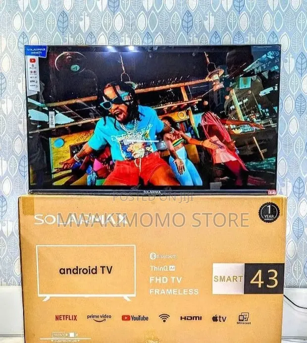 Solarmax 43-Inch Frameless Smart Android TV - 1