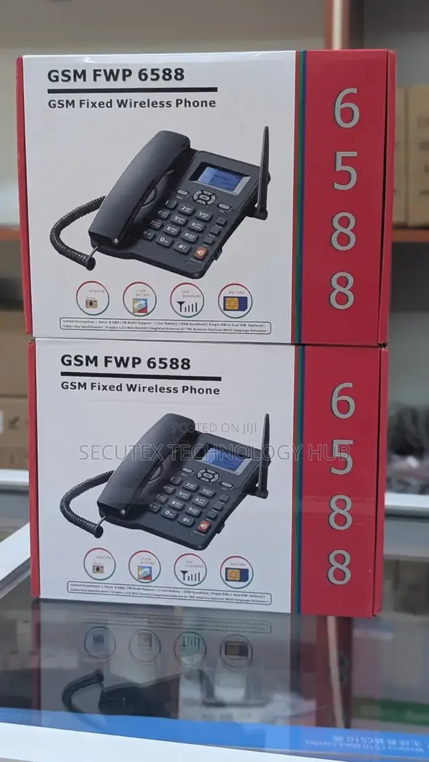 New Fixed Wireless Phone Black 8GB - 1