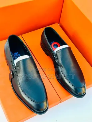 Robby Cavally Moccasins za Kiume Nyeusi za Ngozi