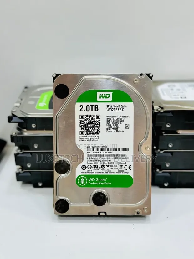 WD Green 2TB Desktop Internal SATA HDD - 1