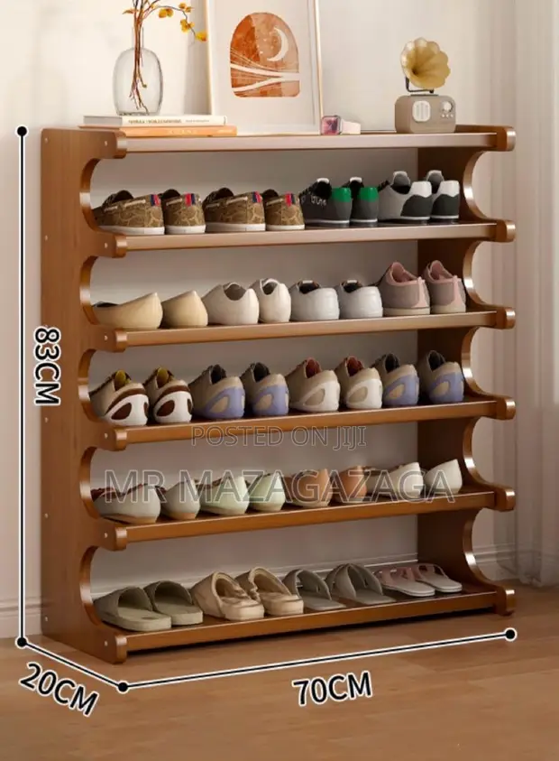 Wooden Multi-Layer Storage Shelf - 1