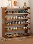 Wooden Multi-Layer Storage Shelf - 1