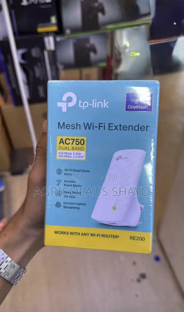 TP-Link RE200 AC750 Dual Band Wi-Fi Range Extender - 1