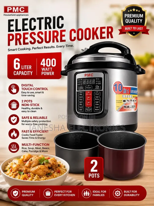 PMC Electric Pressure Cooker - 6L (10-in-1) - 1