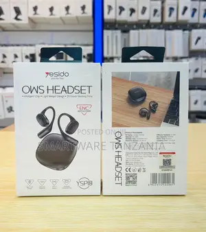 Yesido OWS Headset Bluetooth 5.3, 25 Hrs, ENC, Open-Ear