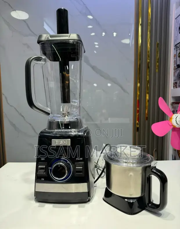 Commercial Blender - Powerful Motor, Stainless Steel Blades - 1