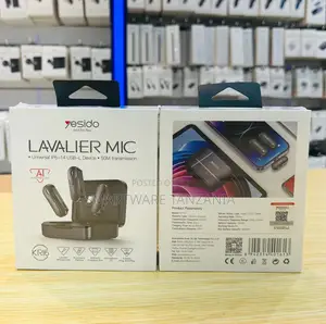 Yesido Lavalier Microphone IP6-14 USB-L, Umbali 50M