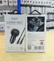 Yesido Car Charger USB-C 20W & USB-A 18W Fast Charging, 100cm - 1