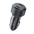 Yesido Car Charger USB-C 20W & USB-A 18W Fast Charging, 100cm - 2