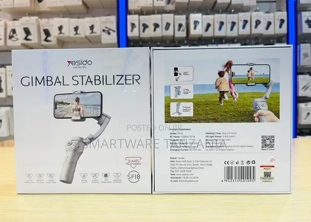 Yesido SF18 3-Axis Gimbal Stabilizer for Smartphones - 1