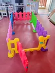 Plastic Baby Fence (6 Panels, 1 Door) - 1