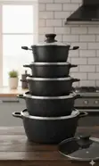 HOT CHEF Set ya Sufuria 10 za Non-Stick - 2