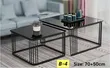 Nesting Coffee Table Set - Faux Marble Top - 1