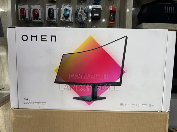 HP Omen 34c 34" WQHD 165Hz Matte Curved Monitor - 1