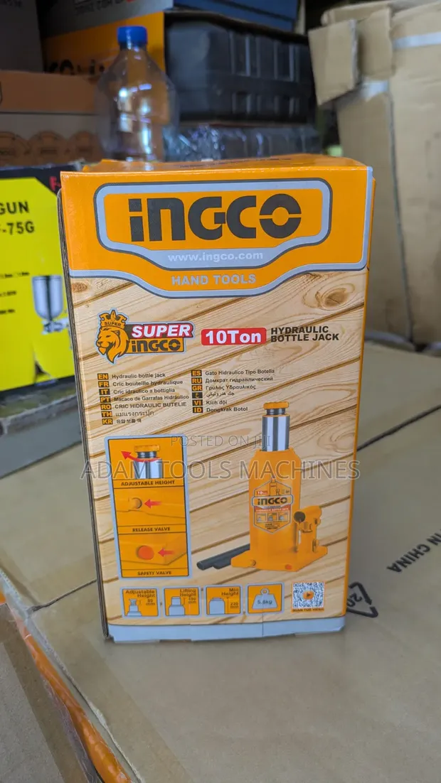 Ingco Hydraulic Bottle Jack – Tani 10 - 1