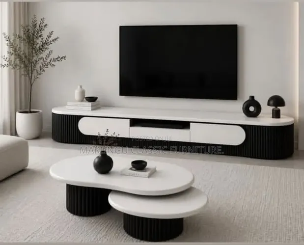 TV Showcase and Coffee Table Organizer - Pure Wood - 1