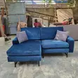 African Furniture Sofa Set - Blue, Brand New - 1