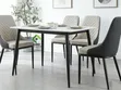 Modern Marble Top Dining Table Set with 4 Chairs - 1