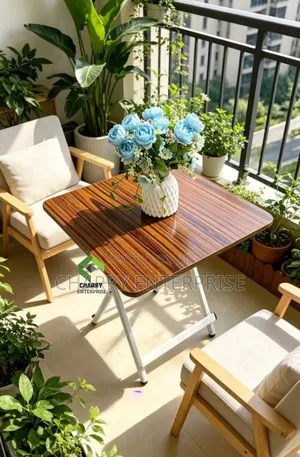 Square Foldable Table for Balconies & Small Spaces