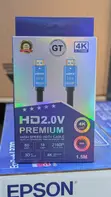 GT HD2.0V Premium HDMI Cable 1.5M - 4K HDR High Speed - 1