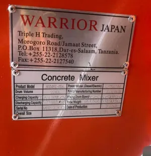 Warrior 2200L Diesel Concrete Mixer (Brand New)