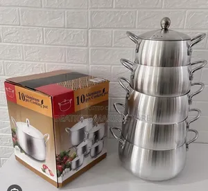 Brand New Aluminium Cooking Pots (Set of 5)