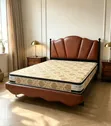 Brand New Zak 5x6 Metal Bed Frame with Spring Mattress - 1